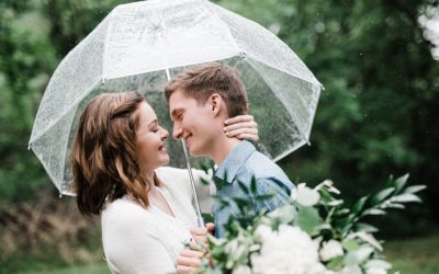 Austin + Shantia | Rainy Intimate Wedding Ceremony